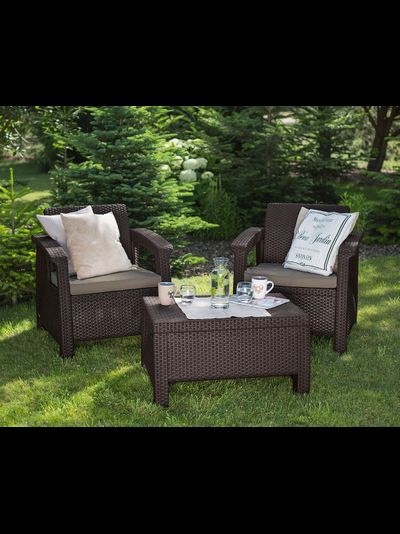 Комплект мебели Корфу Уикенд коричневый