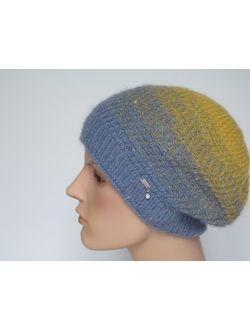 Vizio Италия 6711 В берет голубой с желтым фото