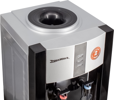 Кулер для воды Aqua Work 16-T/EN черный, с нагревом и компрессорным охлаждением