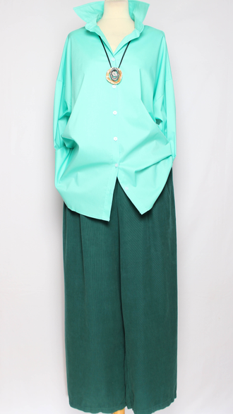 РУБАШКА "КЛАССИКА без Кармана" бирюзовая р.50-60