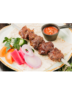 Шашлык из куриного бедра (150/50/30 г.)