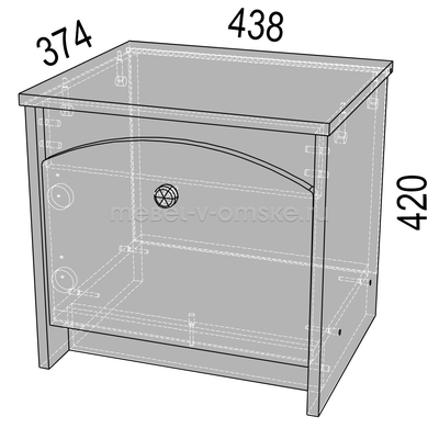 Тумба прикроватная Ева