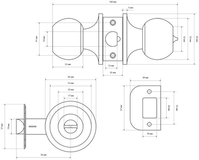 Защелка СТАНДАРТ 607 ET BN черный никель  [48098]