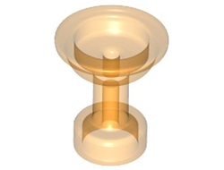 Minifigure, Utensil Sherbet / Sundae Dish / Cocktail Glass, Trans-Orange (68504 / 6323033)