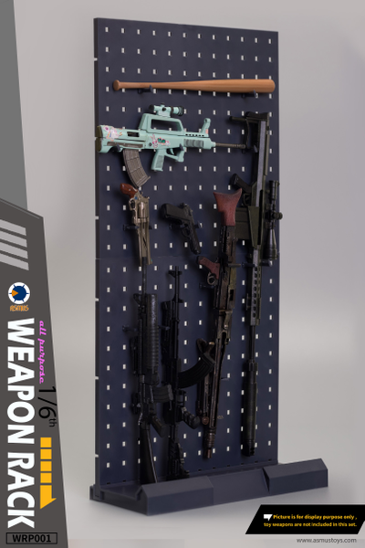 Стойка под оружие 1/6 и 1/12 (серая) - КОЛЛЕКЦИОННАЯ ДИОРАМА 1/6 Weapon Racks SET (WRP001) - ASMUS TOYS