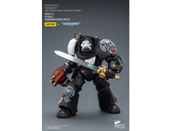 Терминатор Гвардии Ворона (Warhammer 40K) - КОЛЛЕКЦИОННАЯ ФИГУРКА 1/18 Raven Guard Terminator with Power Sword and Storm Bolter (JT03240) - JOYTOY