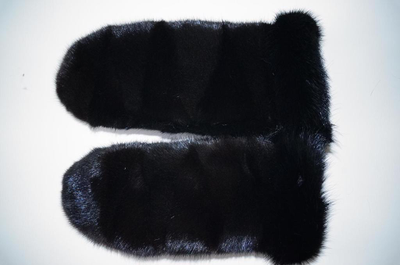 Варежки из меха норки