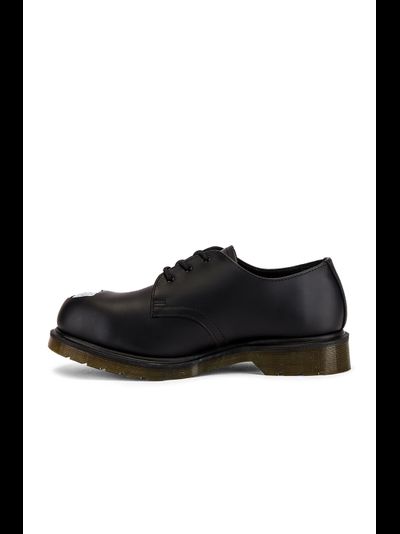 DR. MARTENS X RAF SIMONS STEEL TOE BLACK LEATHER