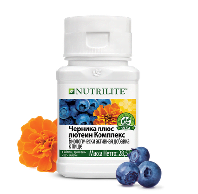 СОХРАНЕНИЕ ЗРЕНИЯ          Nutrilite™ Черника плюс лютеин, 62 таб.
