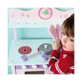 деревянная кухня, детская кухня из дерева, детская деревянная кухня, кухня игрушечная, кухня розовая