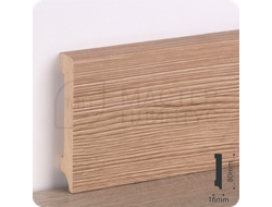 Плинтус деревянный ламинированный Дуб капучино