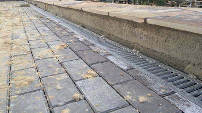 Тротуарная плитка брусчатка "кирпич"