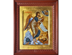 Иоанн Пророк, Предтеча и Креститель Господень, святой мученик. Рукописная икона в киоте.