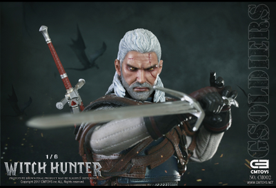 Купить онлайн коллекционную фигурку Ведьмака (Геральт из Ривии, The Witcher, Geralt of Rivia) CM002