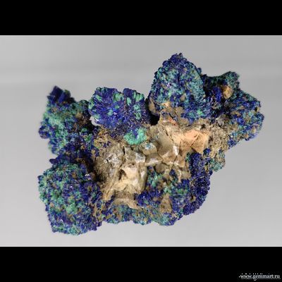 Азурит, малахит псевдоморфоза по азуриту. Казахстан. 50*40*30мм