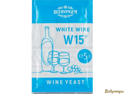 Винные дрожжи Beervingem White Wine W15, 5 г