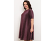 Нарядное женское платье летнее арт. 5858 (цвет винный) Размеры 56-60