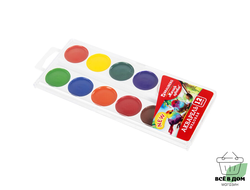 Краски акварельные BRAUBERG "МАГИЯ ЦВЕТА NEW", медовые, 12 цветов, круглые кюветы, 192286