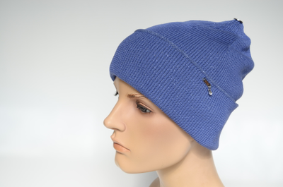 Хлопковая шапка с отворотом