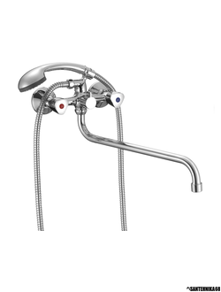 Смеситель для ванны двухвентильный Milardo Tring TRISB02M10 с душевым шлангом и лейкой