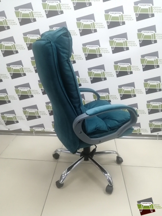 Кресло Кр85 ТГ СП ХРОМ HT20 (ткань морская волна)