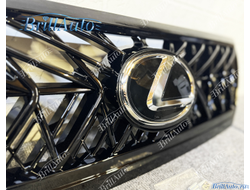 Решетка радиатора Lexus GX 470 TRD с лого черная АНТИХРОМ