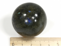 Шар Лабрадорит, Мадагаскар (40 мм, 82 г) №35339