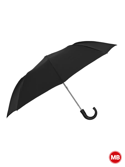 Складной зонт полуавтомат, чёрный