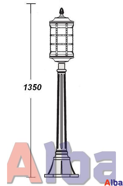 Barselona 81207 bg Парковый светильник, h-135см