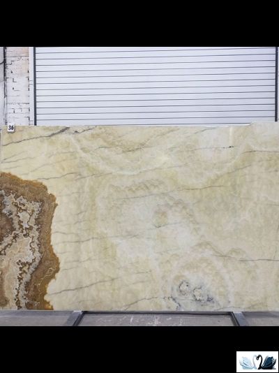 Керамогранит Eurotile Onyx Condal Glossy 60x120 см бежевый оникс