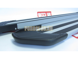 Пороги подножки "Luxe Silver" 1800 мм для Lada NIVA 5d 1977-