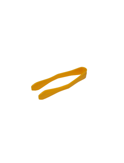 Щипцы для льда и сахара 12 см жёлтые, поликарбонат