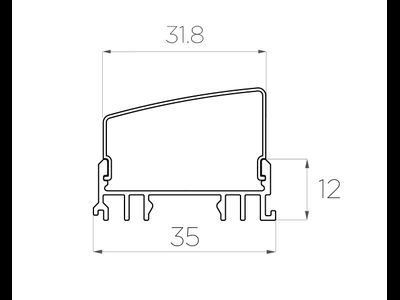 Алюминиевый профиль 4L-3612-S ANOD
