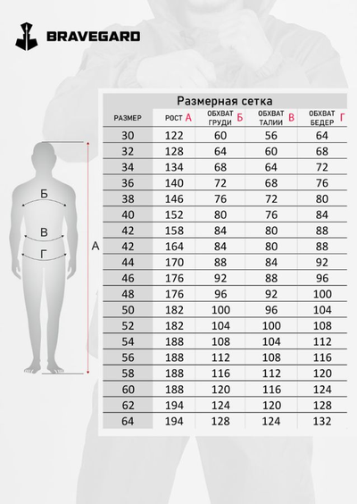 Ветрозащитный костюм дзюдо  BRAVEGARD черный