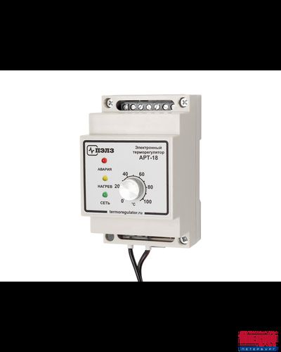 Терморегулятор аналоговый АРТ-18-10н с датчиком температуры (Диапазон регулировки температуры 0...100 °С) (выходное реле рассчитанное на 10А, позволяет подключать к терморегулятору максимальную нагрузку 2 кВт )