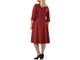 Женственное платье с завышенной талией  Арт. 16856-1855 (Цвет бордо) Размеры 56-70