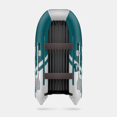 Моторная лодка GLADIATOR E330S морской зеленый-белый