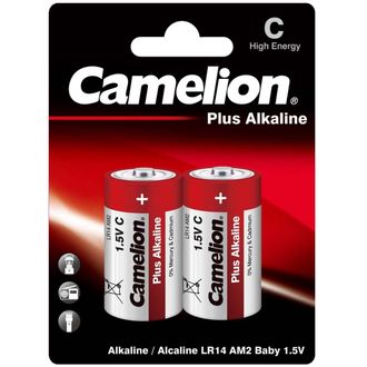 Батарейка щелочная Camelion LR14/2BL Plus Alkaline 2 штуки