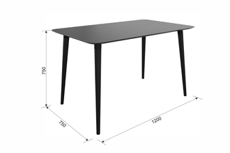 Стол обеденный СКАНДИ-1  1,2м цвет на выбор