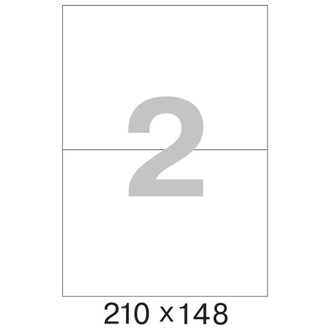 Этикетки самоклеящиеся Promega label 210х148 мм/2 шт. на листе А4 100 листов в упаковке