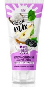 Iris Смузи mix Крем-Сливки для рук и тела Груша и шелковица, 180мл