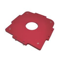 Площадка для фрезеровки радиусов детали из алюминия (шаблон)