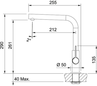 Смеситель Franke Neptune Evo spout