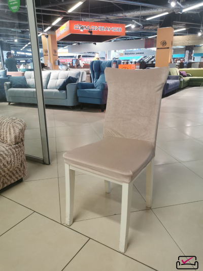 Чехол на стул "Велюр" Бежевый. Россия