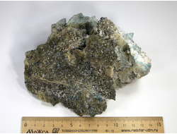 Кальцит, включения других минералов, Белореченское месторождение, Адыгея, Северный Кавказ, Россия (140*122*80 мм, вес: 579 г) №23849