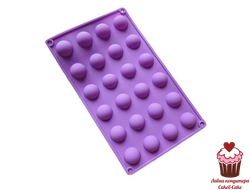 Форма для муссовых десертов Полусфера 2,5см, 24 ячейки, силикон