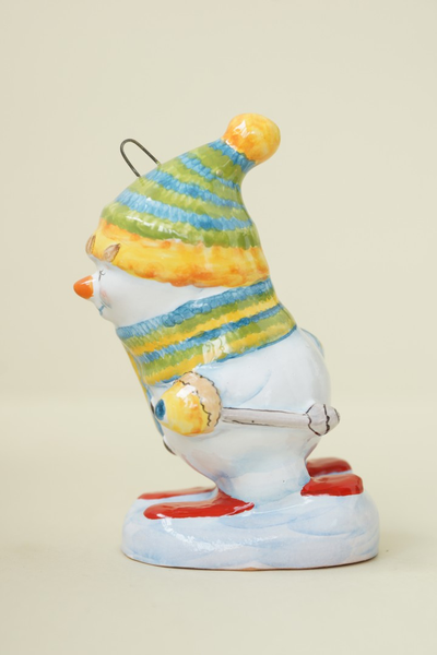 Снеговик на лыжах (спортсмен)