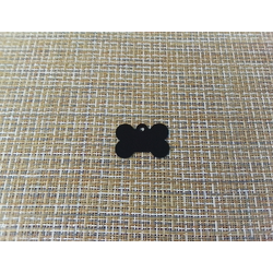 Подвеска кулон кость мини 32x21 мм черный