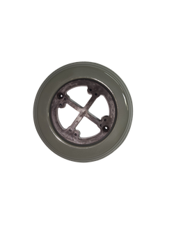 Подложка керамическая На Бревно с суппортом 1-ая, серая, для монтажа ретро электрики Арбат