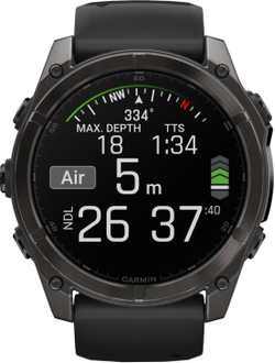 Часы Garmin Fenix 8 -51mm Sapphire Titan DLC 010-02905-63
